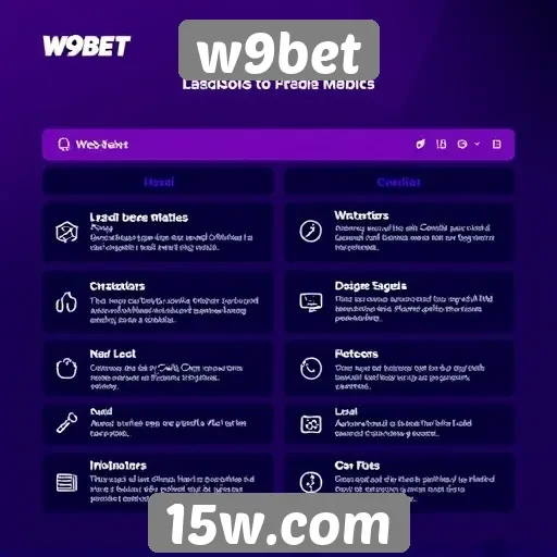 Análise das funcionalidades do site w9bet